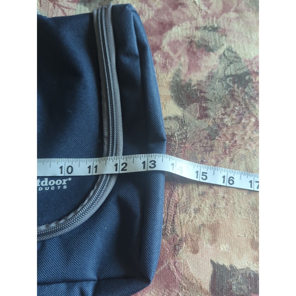 Outdoor Products Small Travel Organizer Bag Zippered 12" x 9" x 1.5" BLUE - Picture 8 of 10
